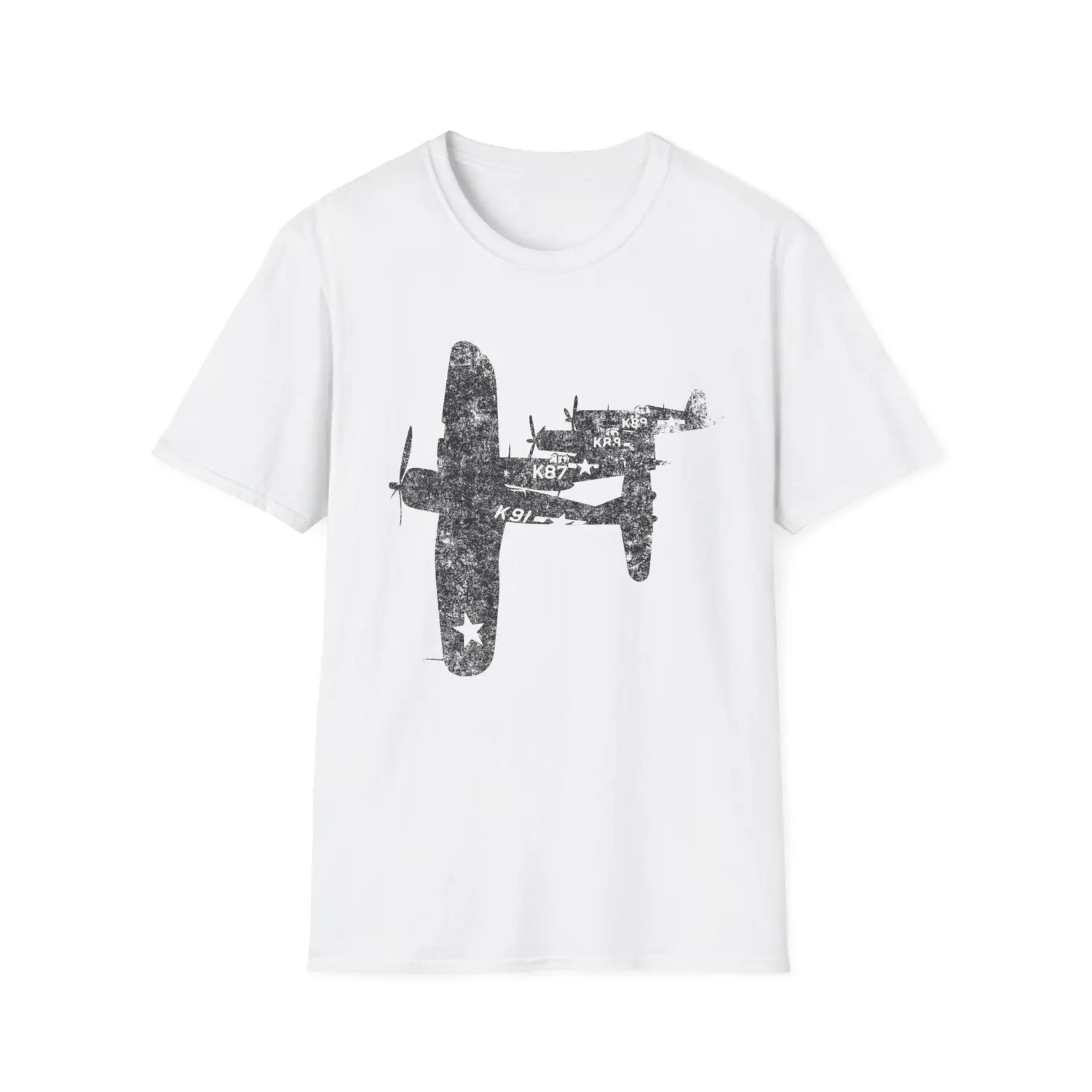 F4U Corsair “Four in Formation” WWII T-Shirt - Pilot gifts - warbird t-shirt