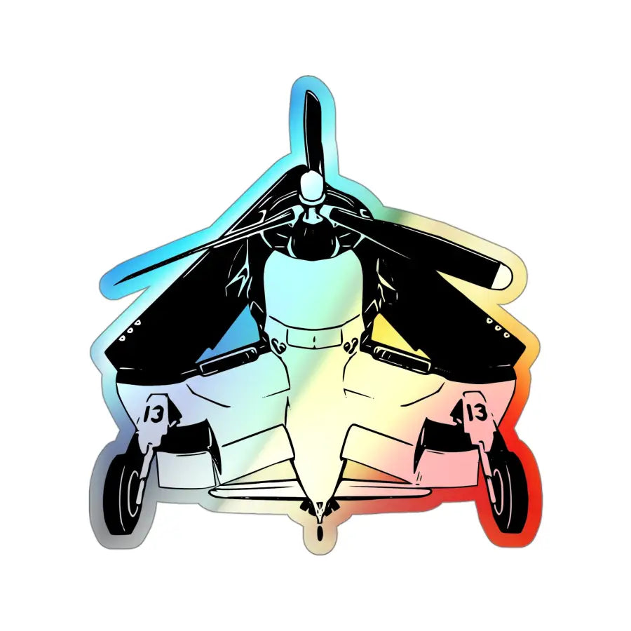 F4U Corsair - Holographic Die-Cut Stickers - Paper products - Pilot gifts - WWII warbird t-shirt