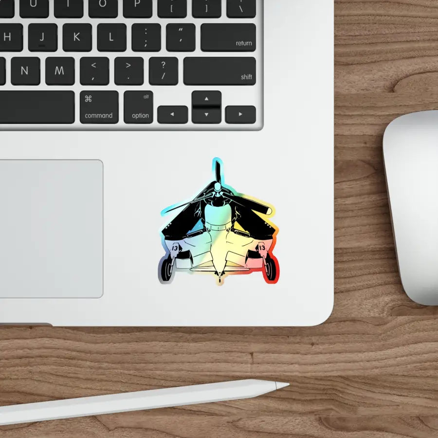 F4U Corsair - Holographic Die-Cut Stickers - Paper products - Pilot gifts - WWII warbird t-shirt