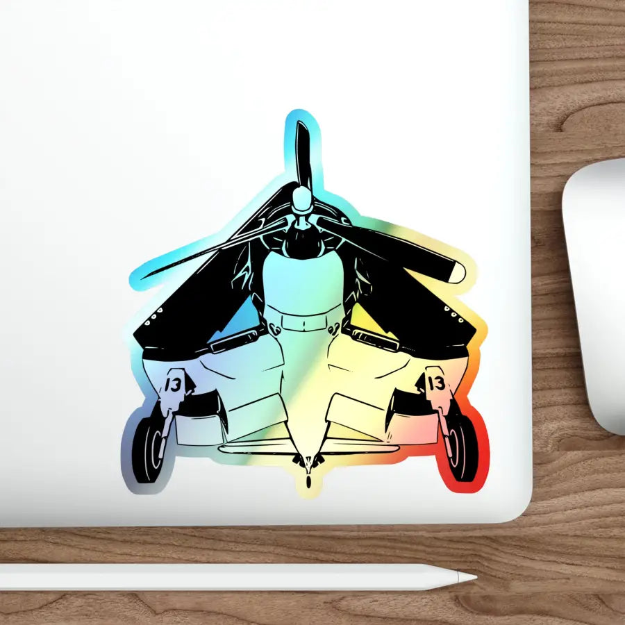 F4U Corsair - Holographic Die-Cut Stickers - Paper products - Pilot gifts - WWII warbird t-shirt