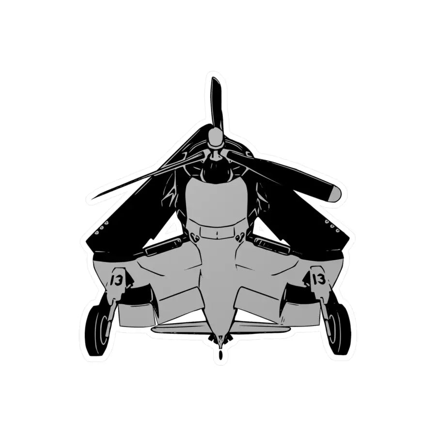 F4U Corsair Kiss-Cut Vinyl Decal - Paper products - Gifts for pilots - Aviation apparel