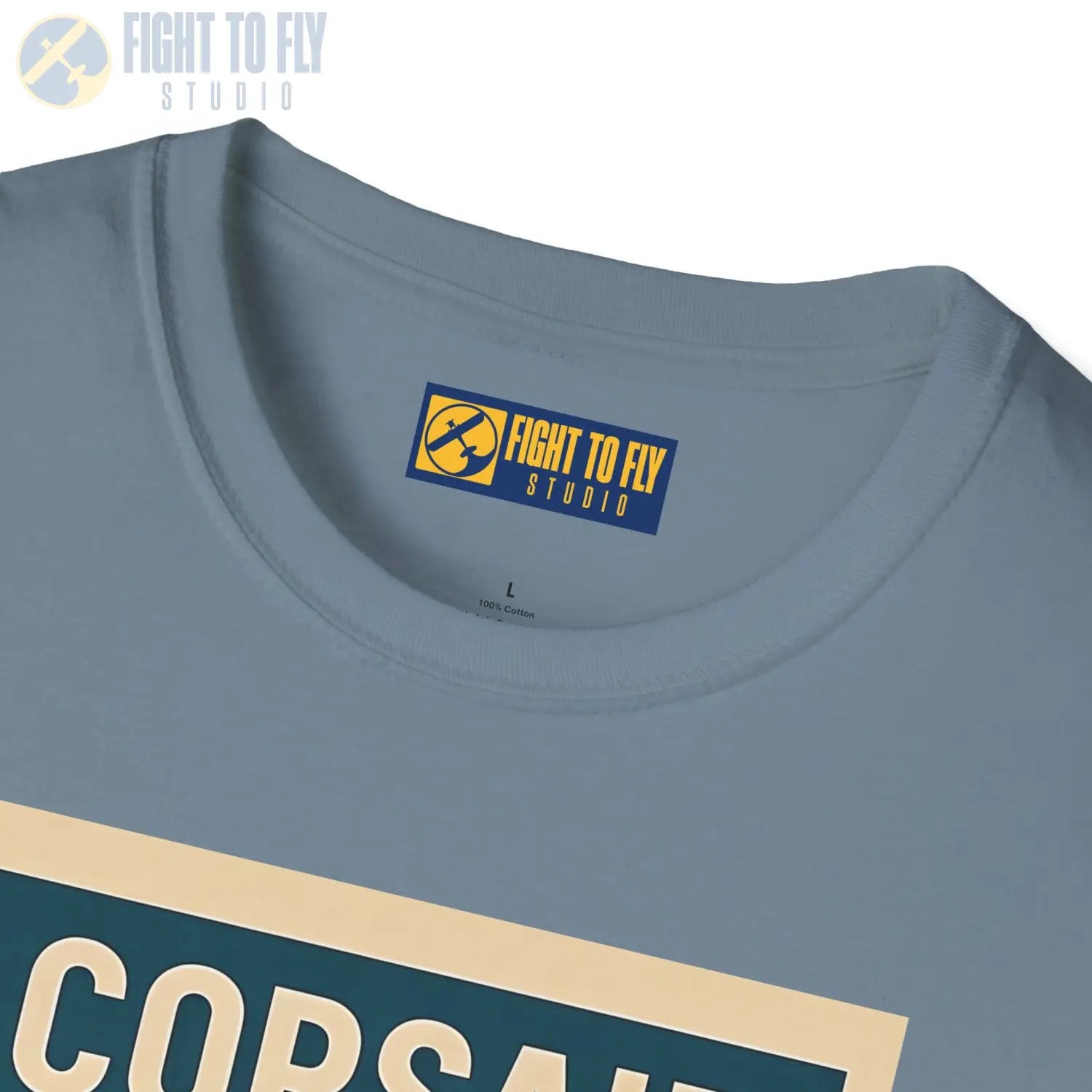 F4U Corsair Premium Full Graphic T-Shirt - Pilot gifts - WWII warbird t-shirt