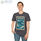 F4U Corsair Premium Full Graphic T-Shirt - Pilot gifts - WWII warbird t-shirt