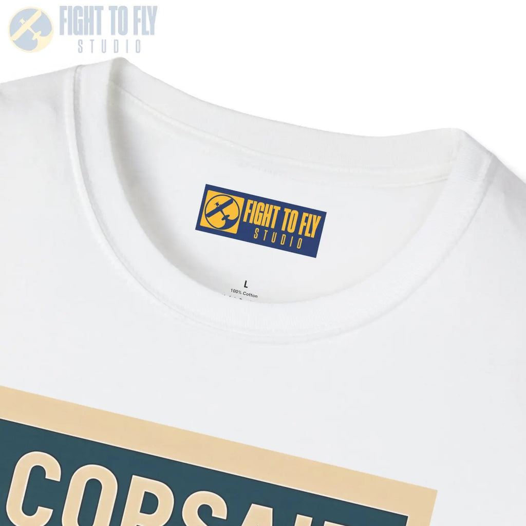 F4U Corsair Premium Full Graphic T-Shirt - Pilot gifts - WWII warbird t-shirt