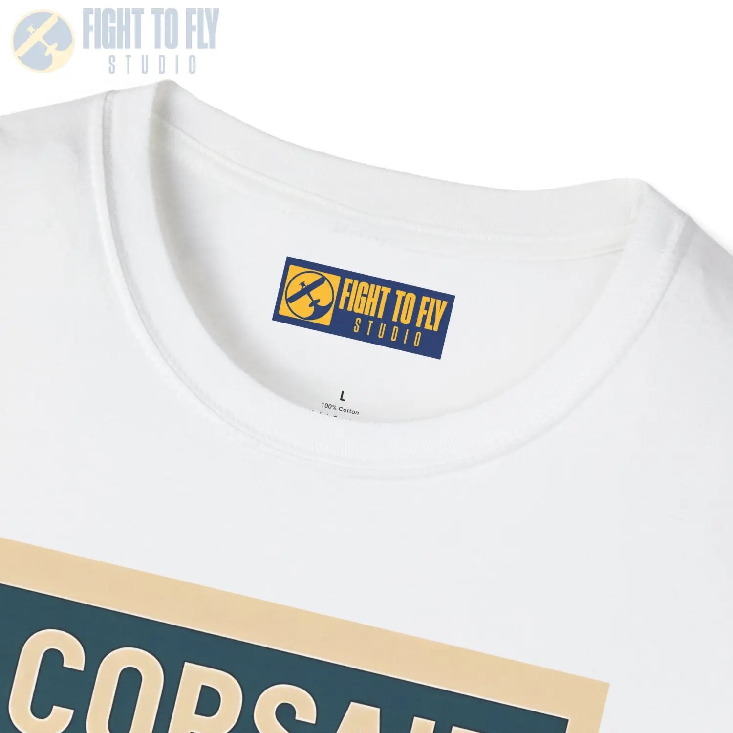 F4U Corsair Premium Full Graphic T-Shirt - Pilot gifts - WWII warbird t-shirt