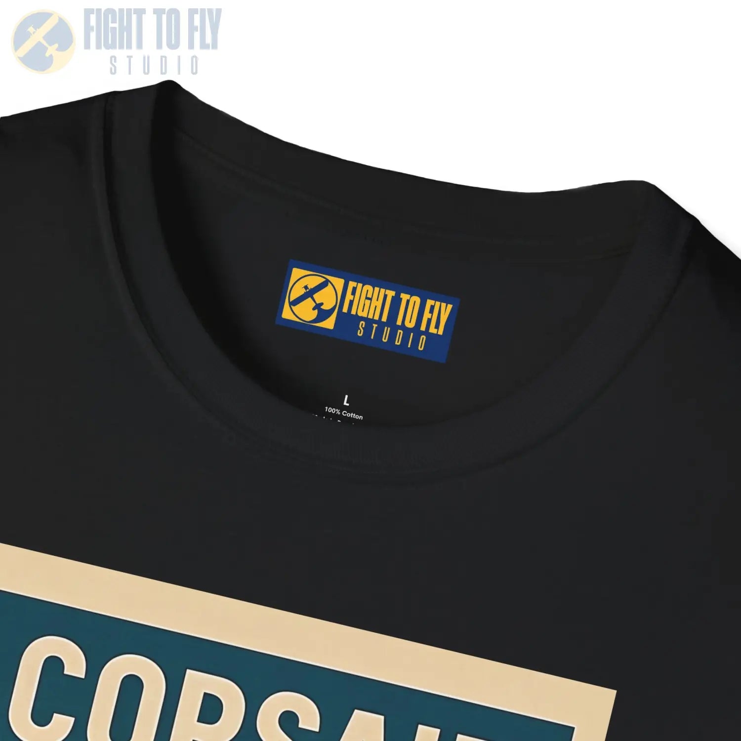 F4U Corsair Premium Full Graphic T-Shirt - Pilot gifts - WWII warbird t-shirt