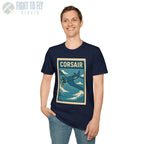F4U Corsair Premium Full Graphic T-Shirt - Pilot gifts - WWII warbird t-shirt