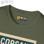 F4U Corsair Premium Full Graphic T-Shirt - Pilot gifts - WWII warbird t-shirt