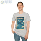 F4U Corsair Premium Full Graphic T-Shirt - Pilot gifts - WWII warbird t-shirt