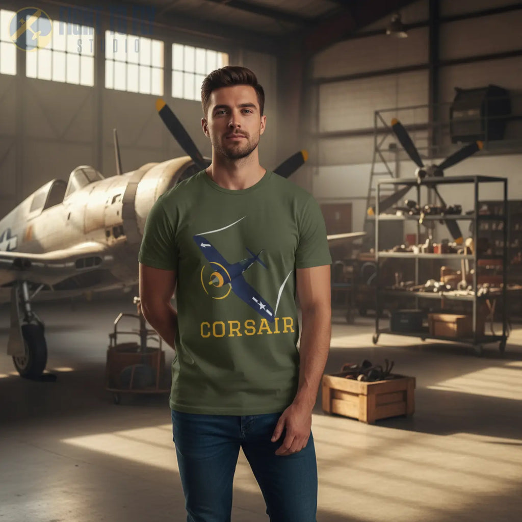 F4U Corsair Premium T-Shirt - Pilot gifts - WWII warbird t-shirt