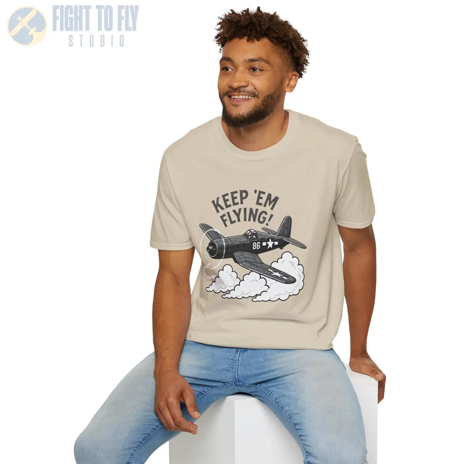 F4U Corsair “Keep ’Em Flying!” - T-Shirt - Pilot gifts - WWII warbird t-shirt