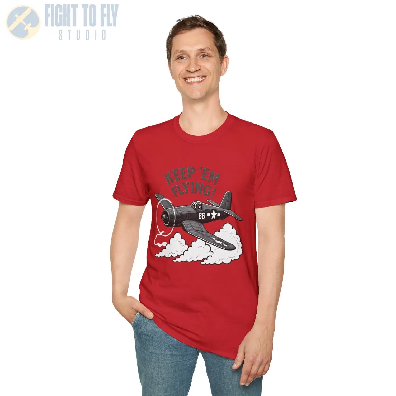 F4U Corsair “Keep ’Em Flying!” T Shirt Pilot gifts WWII warbird t shirt