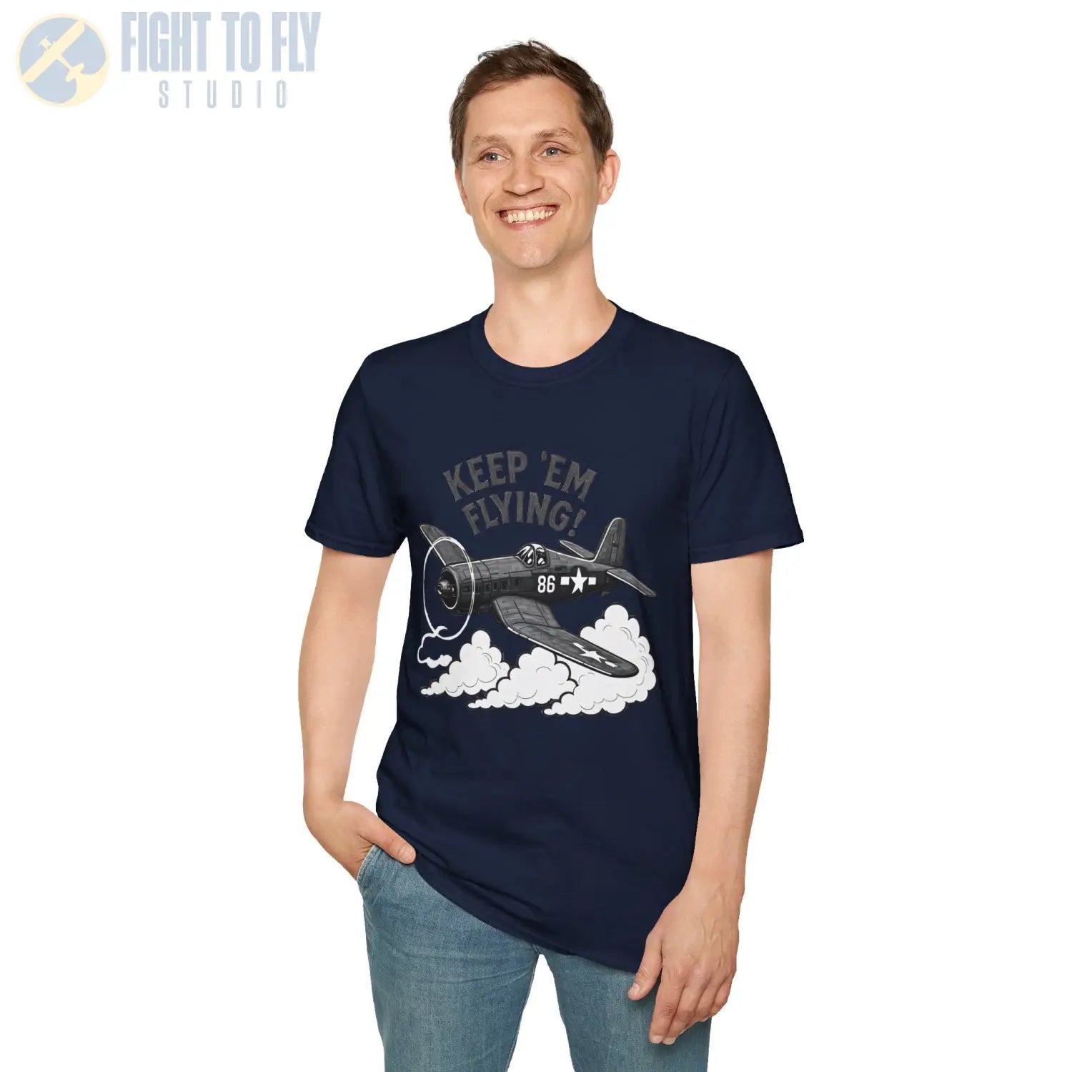 F4U Corsair “Keep ’Em Flying!” T Shirt Pilot gifts WWII warbird t shirt