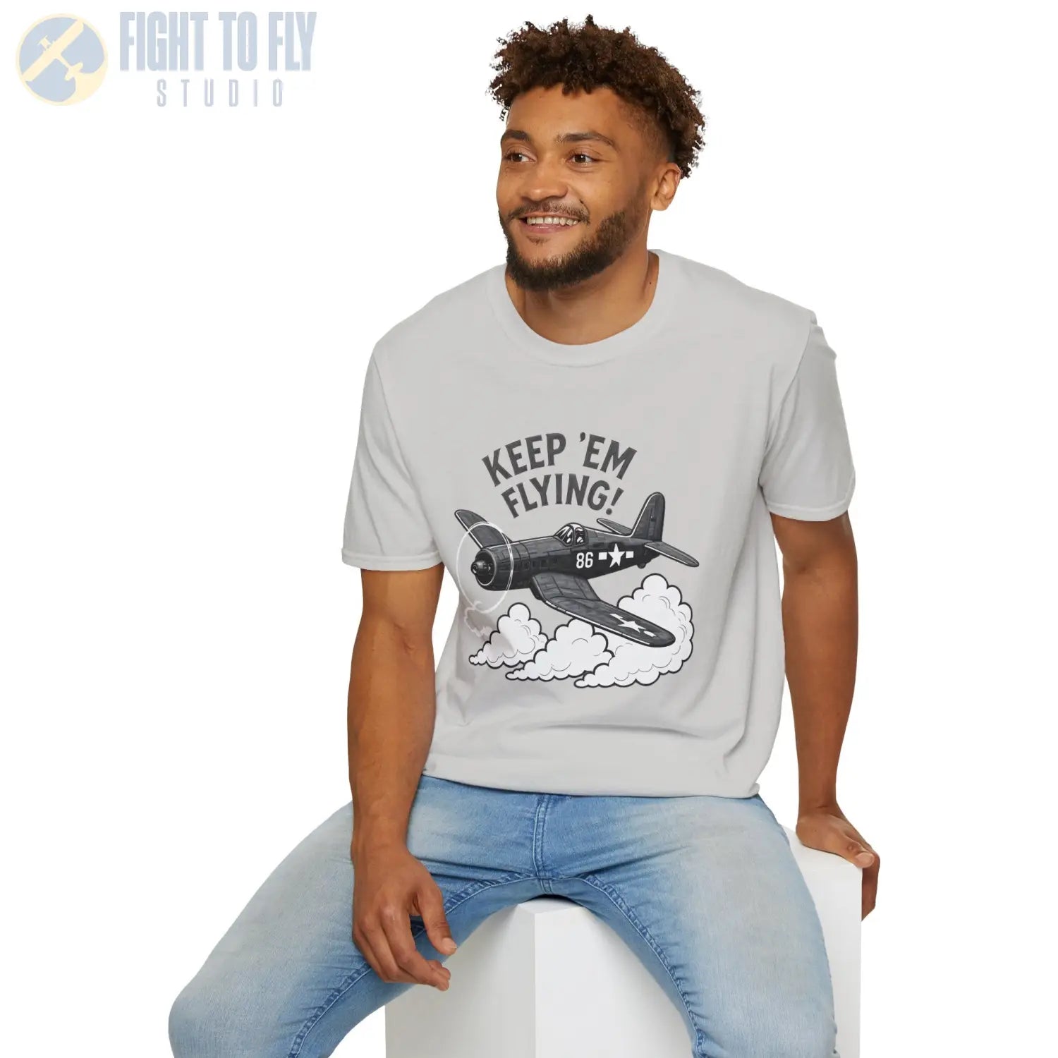 F4U Corsair “Keep ’Em Flying!” T Shirt Pilot gifts WWII warbird t shirt
