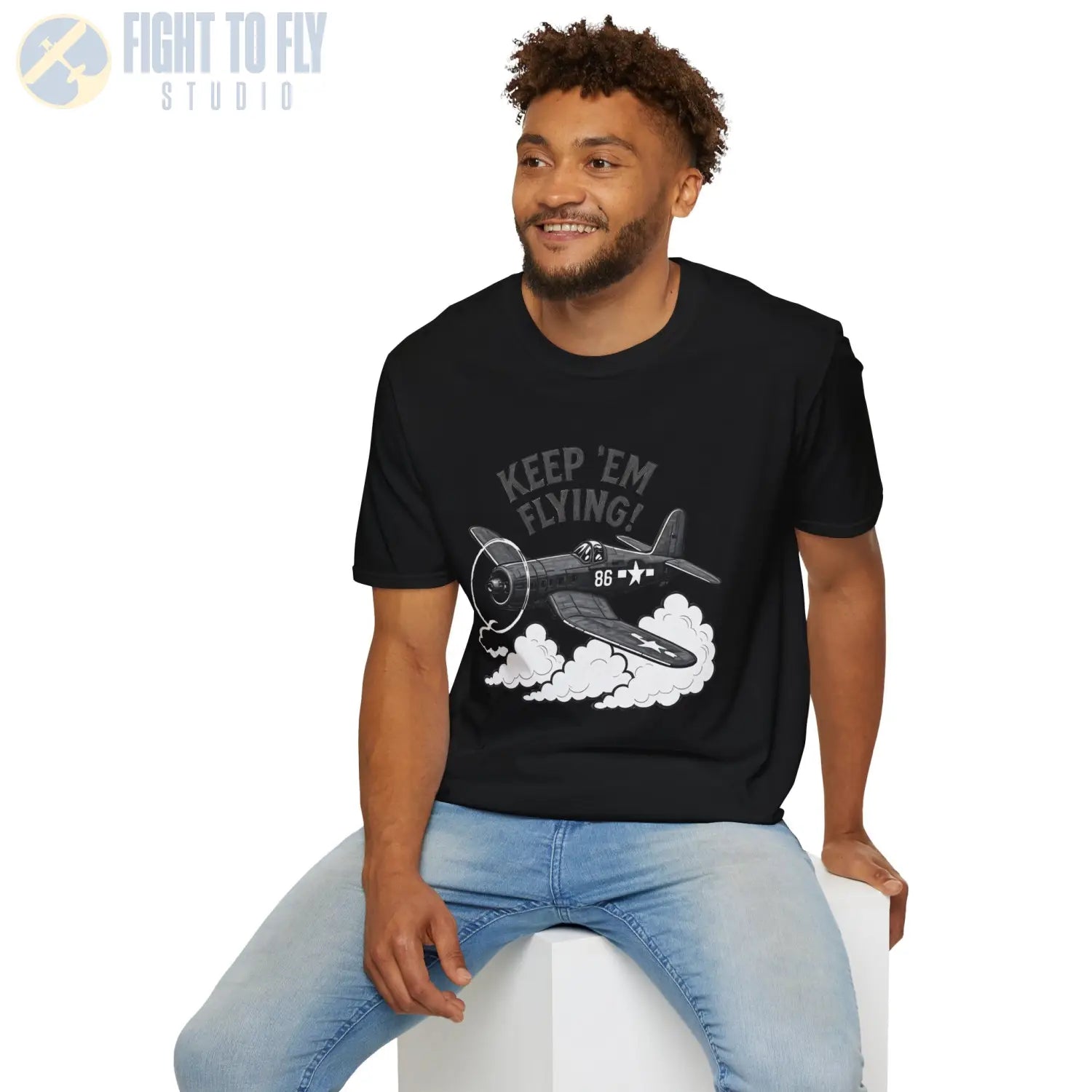 F4U Corsair “Keep ’Em Flying!” T Shirt Pilot gifts WWII warbird t shirt