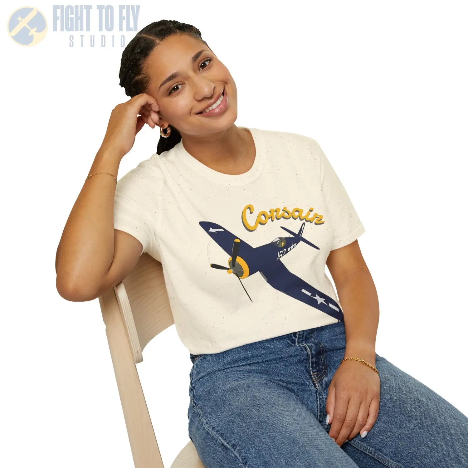 F4U Corsair Premium T-Shirt - Pilot gifts - WWII warbird t-shirt