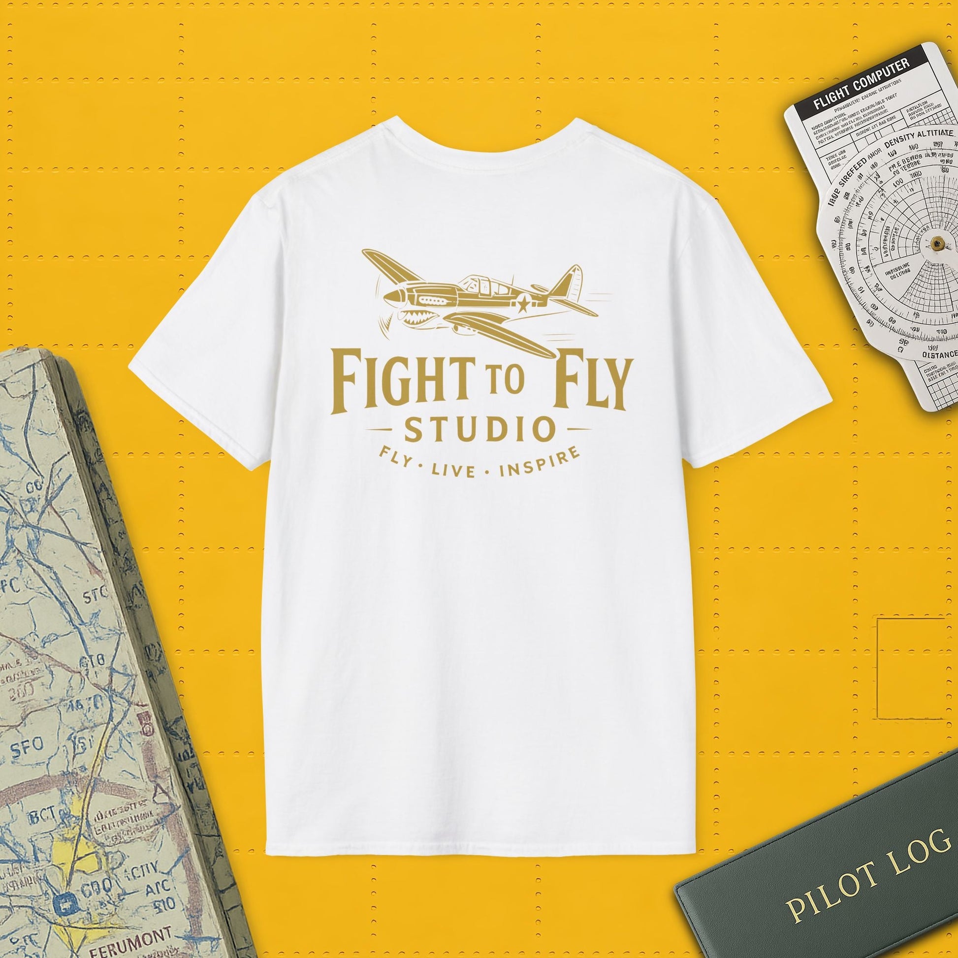 F4U Corsair Premium T Shirt – WWII Fighter in Full Color Detail Pilot gifts warbird t shirt