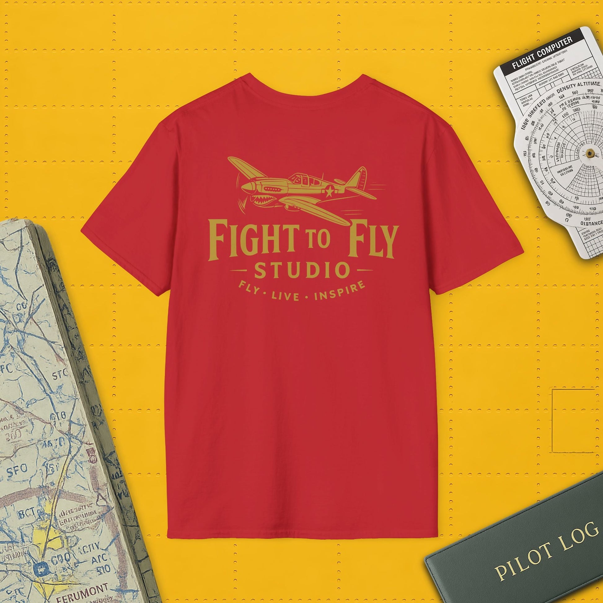 F4U Corsair Premium T Shirt – WWII Fighter in Full Color Detail Pilot gifts warbird t shirt
