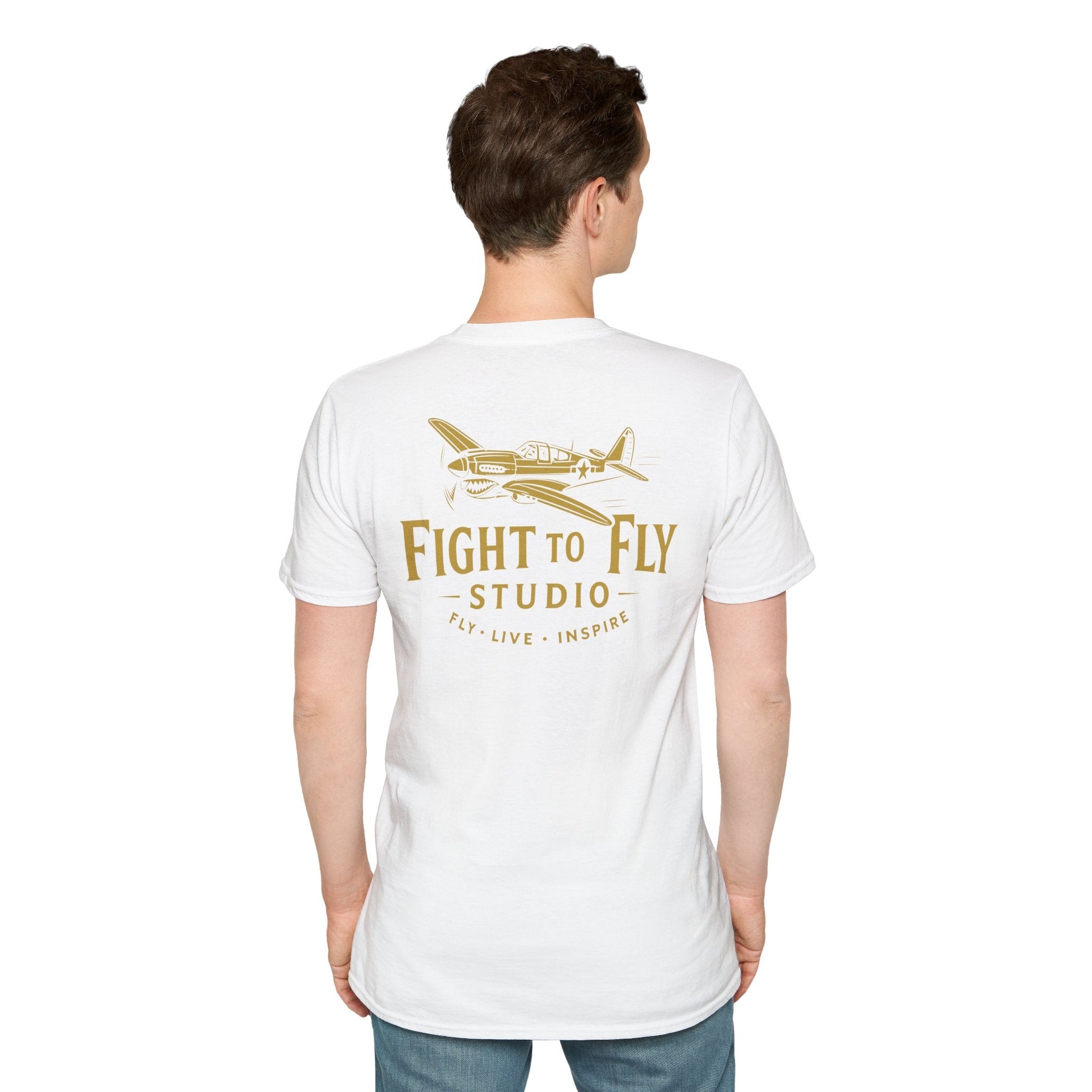 F4U Corsair Premium T Shirt – WWII Fighter in Full Color Detail Pilot gifts warbird t shirt