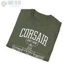 F4U Corsair - T-Shirt - Pilot gifts - WWII warbird t-shirt