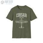 F4U Corsair - T-Shirt - Pilot gifts - WWII warbird t-shirt