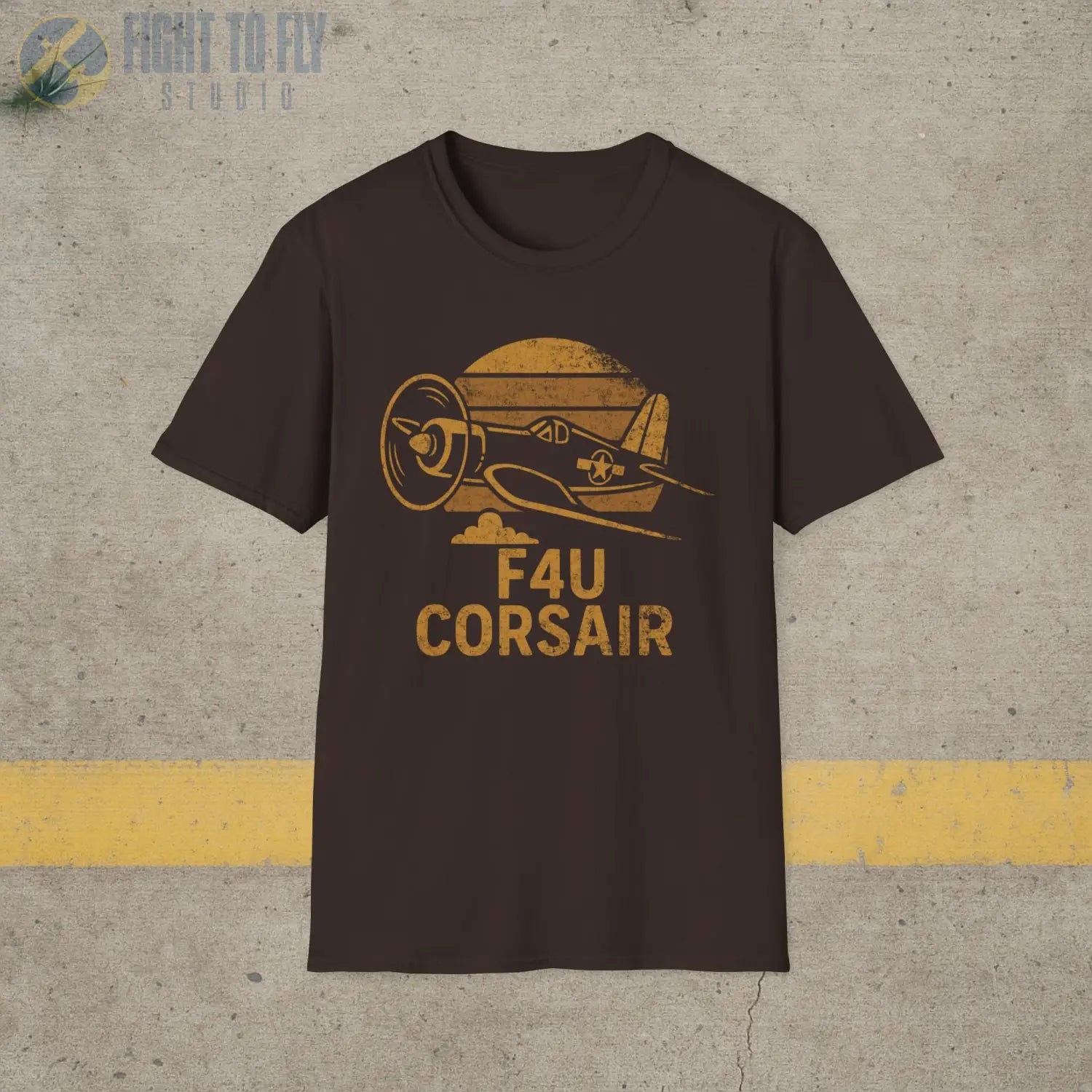 F4U Corsair “Retro Heritage” WWII T-Shirt - Pilot gifts - warbird t-shirt