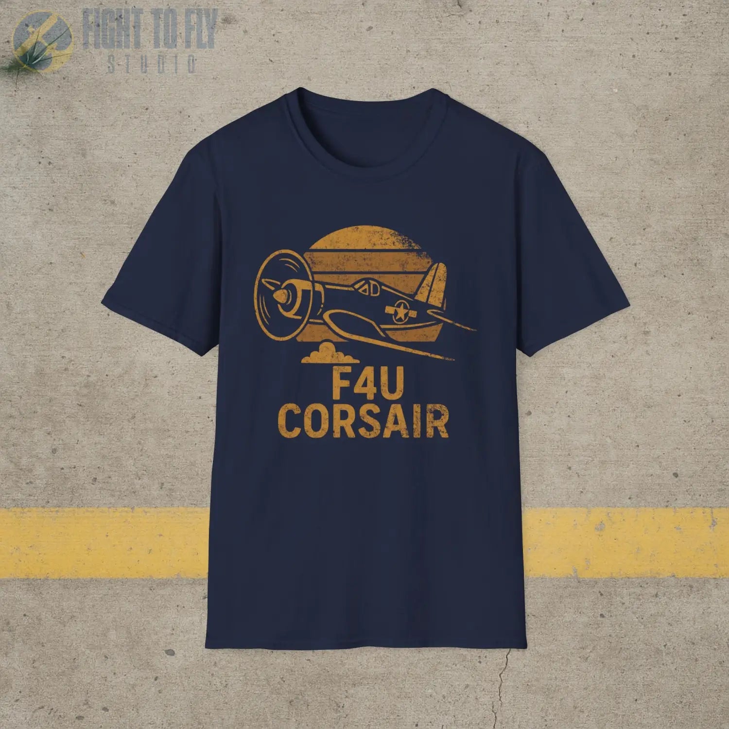 F4U Corsair “Retro Heritage” WWII T-Shirt - Pilot gifts - warbird t-shirt