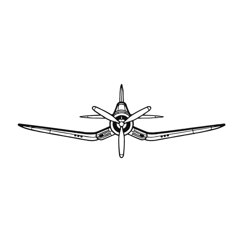 F4U - FG-2D Die Cut Metal Wall Art - Sign - Pilot gifts - WWII warbird t-shirt