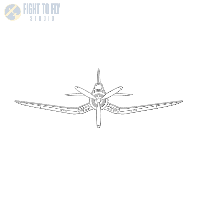 F4U - FG-2D Die Cut Metal Wall Art - Sign - Pilot gifts - WWII warbird t-shirt
