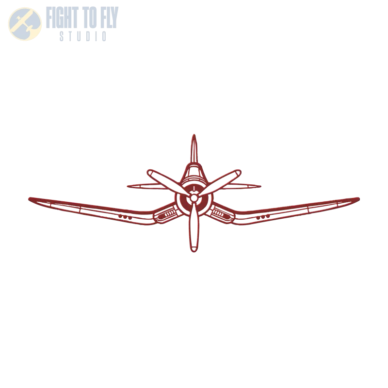 F4U - FG-2D Die Cut Metal Wall Art - Sign - Pilot gifts - WWII warbird t-shirt