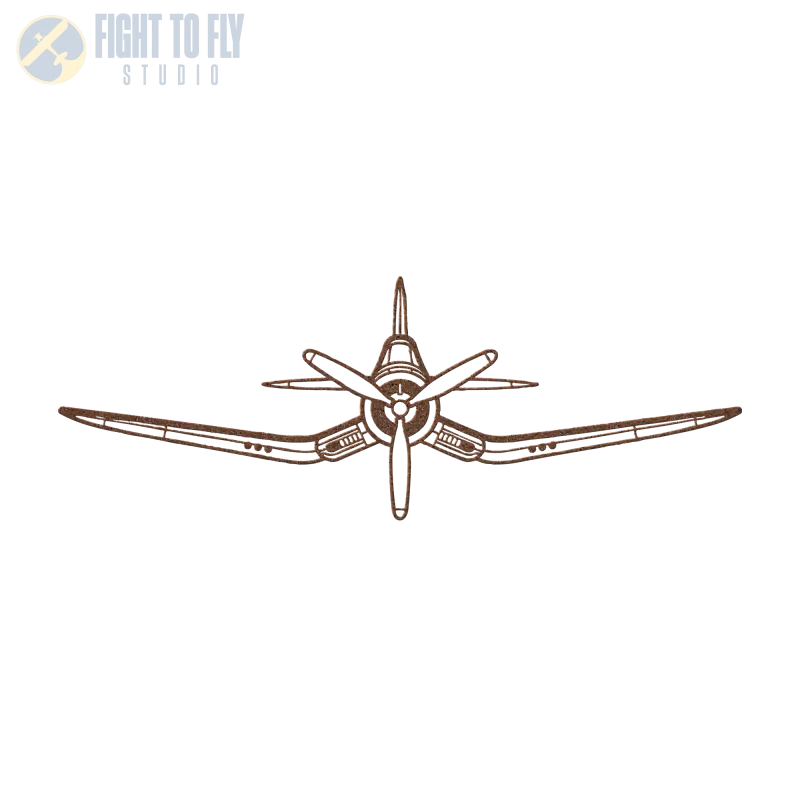 F4U - FG-2D Die Cut Metal Wall Art - Sign - Pilot gifts - WWII warbird t-shirt