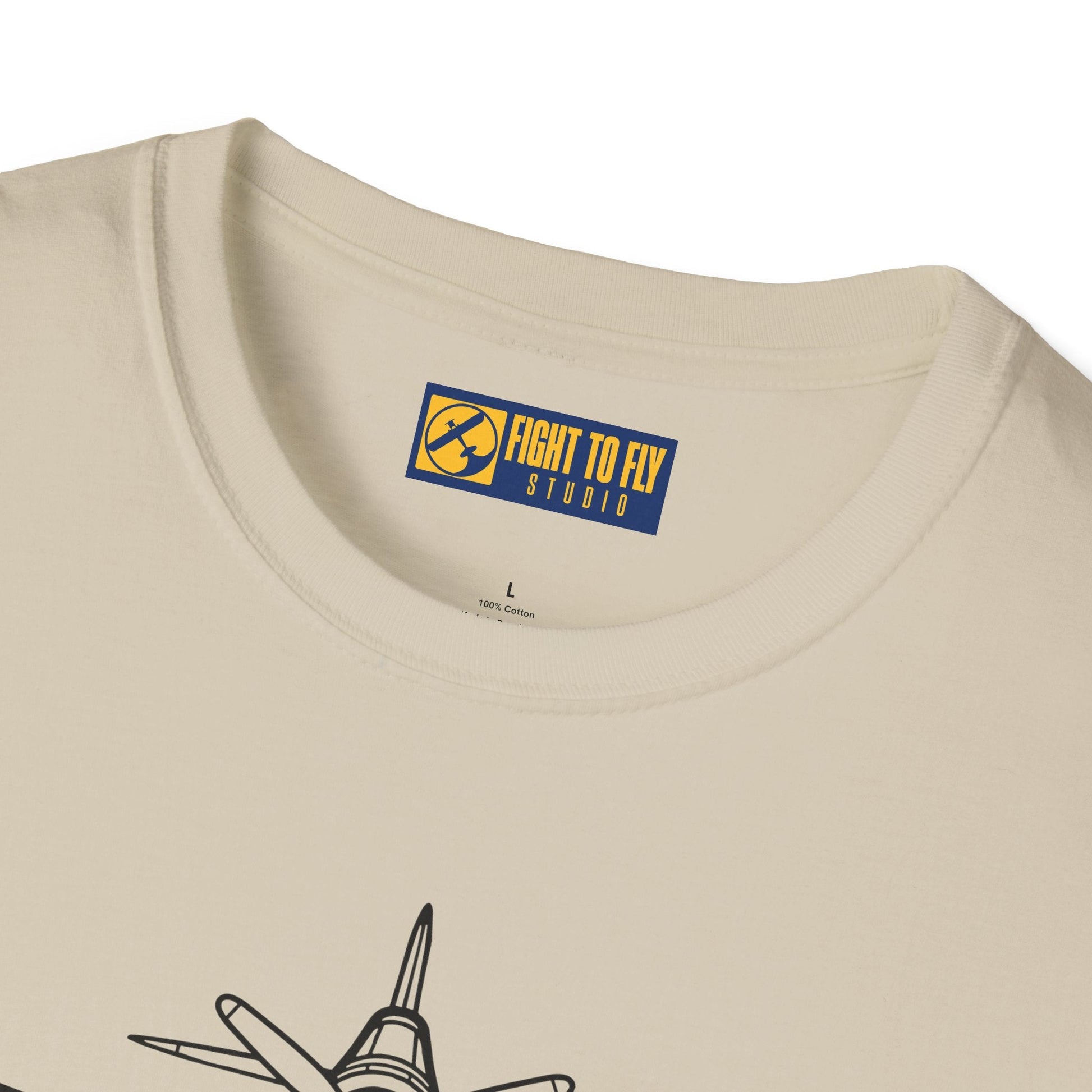 F4U Front View T-Shirt – Corsair Warbird Head-On Aviation Tee - Pilot gifts - WWII warbird t-shirt