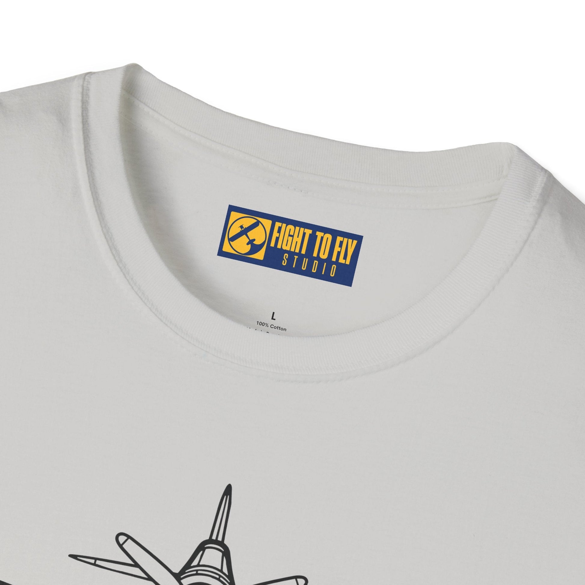 F4U Front View T-Shirt – Corsair Warbird Head-On Aviation Tee - Pilot gifts - WWII warbird t-shirt