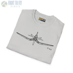 F4U Corsair Front View T-Shirt - Pilot gifts - WWII warbird t-shirt