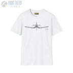 F4U Corsair Front View T-Shirt - Pilot gifts - WWII warbird t-shirt