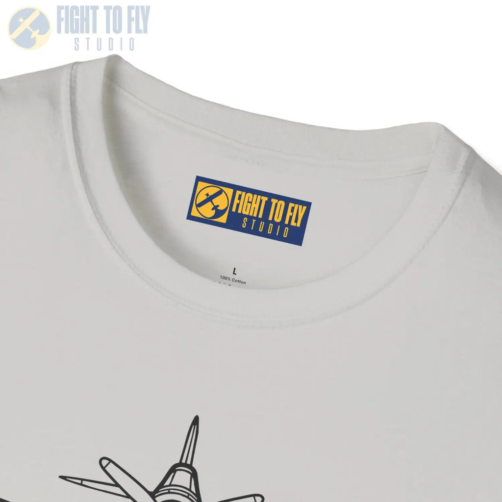 F4U Corsair Front View T-Shirt - Pilot gifts - WWII warbird t-shirt
