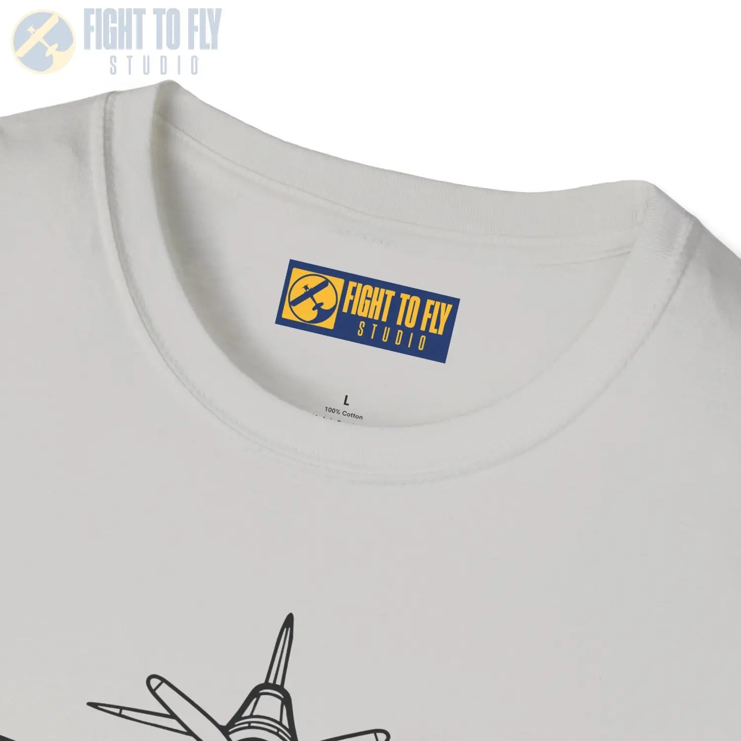 F4U Corsair Front View T-Shirt - Pilot gifts - WWII warbird t-shirt