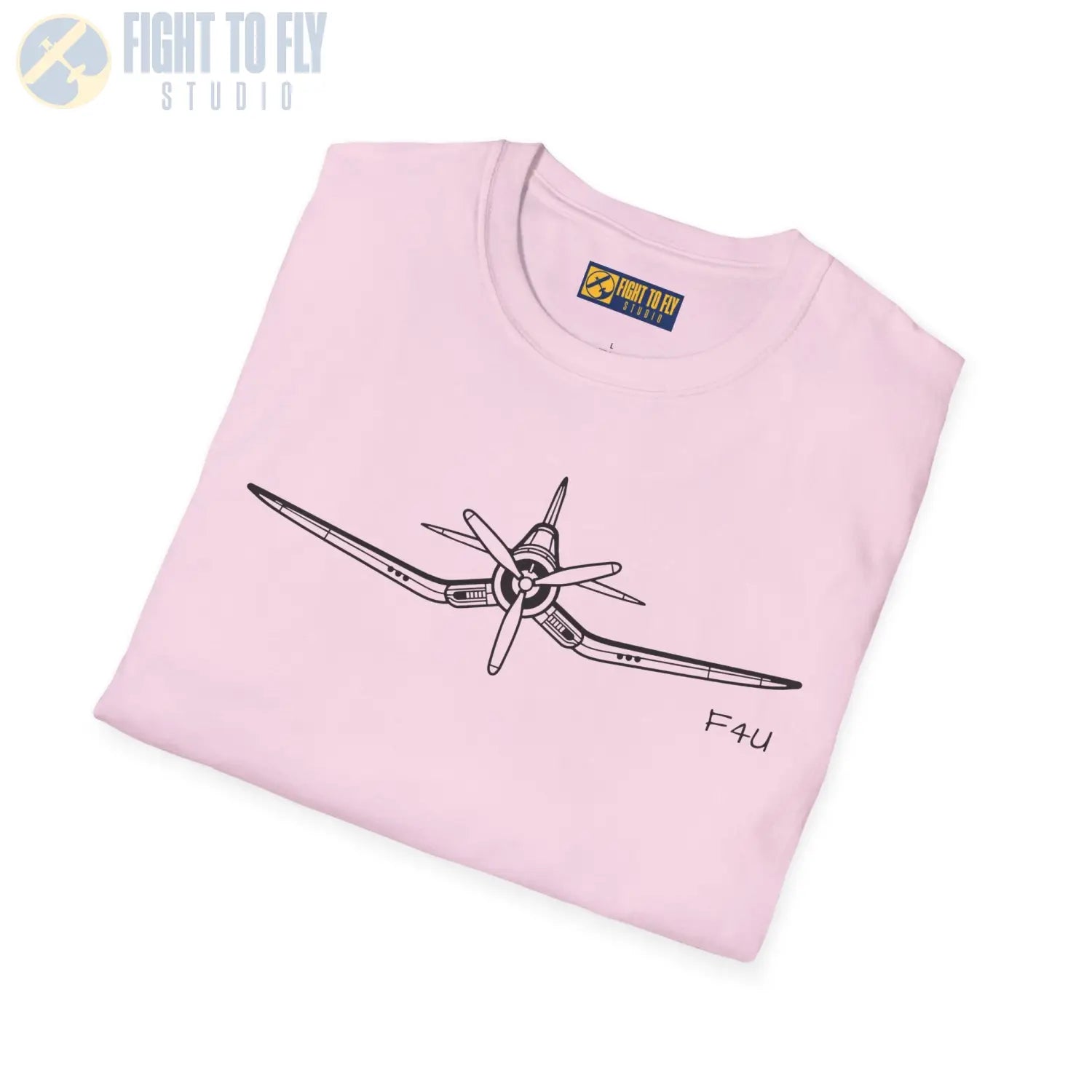 F4U Corsair Front View T-Shirt - Pilot gifts - WWII warbird t-shirt