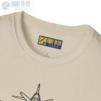 F4U Corsair Front View T-Shirt - Pilot gifts - WWII warbird t-shirt