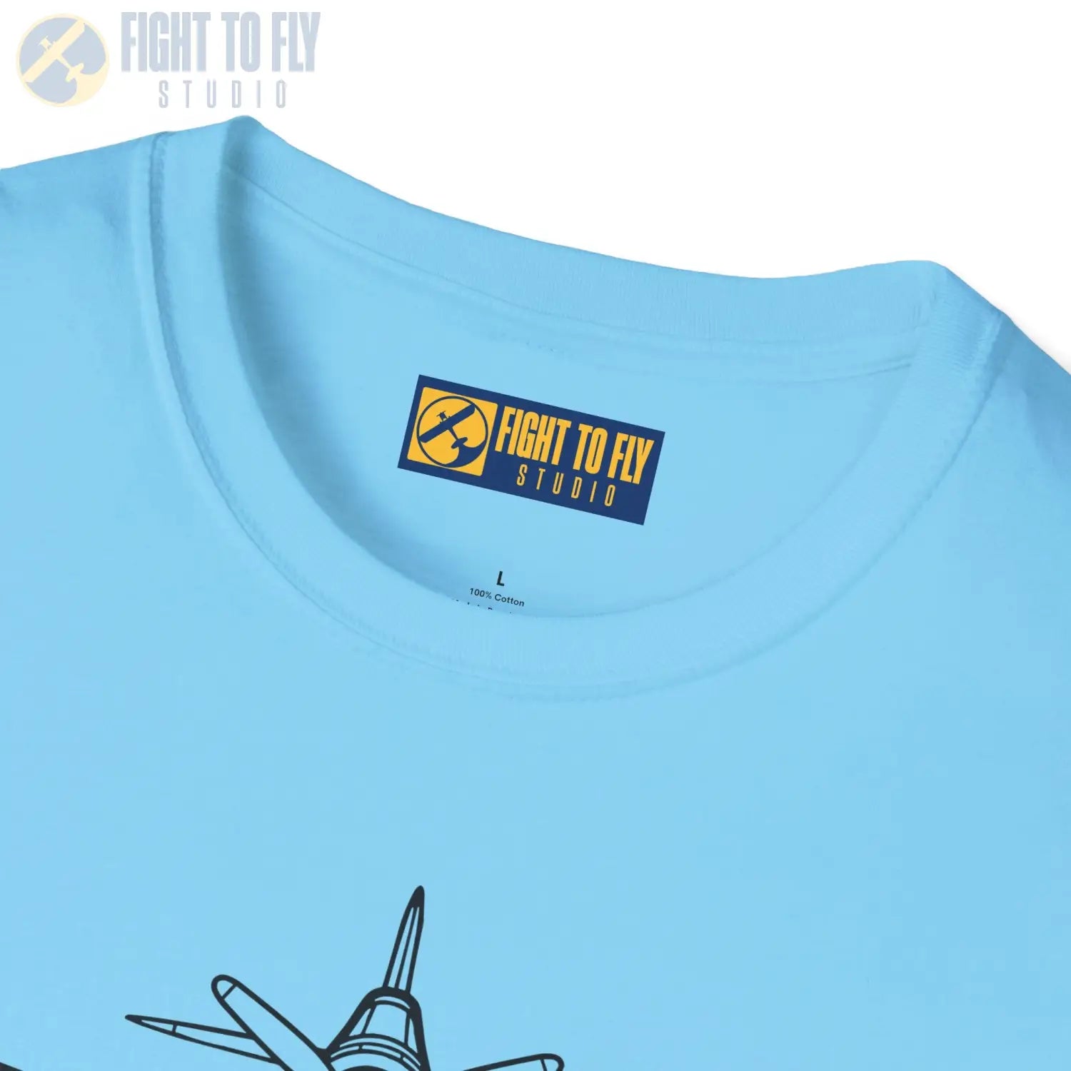 F4U Corsair Front View T-Shirt - Pilot gifts - WWII warbird t-shirt
