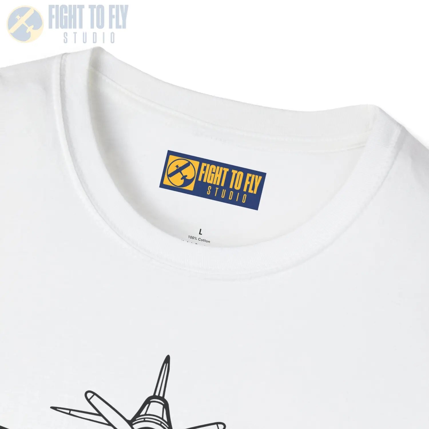 F4U Corsair Front View T-Shirt - Pilot gifts - WWII warbird t-shirt
