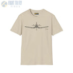 F4U Corsair Front View T-Shirt - Pilot gifts - WWII warbird t-shirt