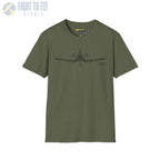 F4U Corsair Front View T-Shirt - Pilot gifts - WWII warbird t-shirt