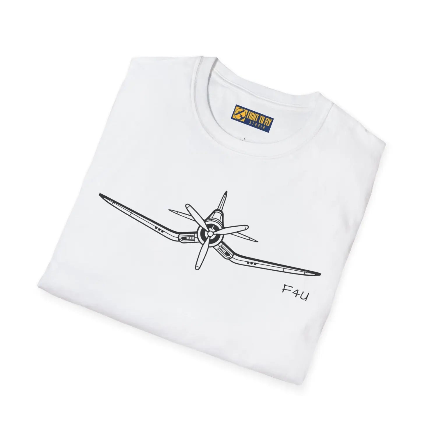 F4U Corsair Front View T-Shirt - Pilot gifts - WWII warbird t-shirt