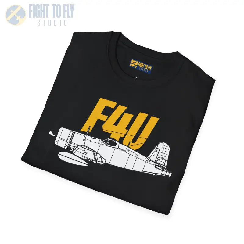 F4U Corsair Side Profile T-Shirt - Pilot gifts - WWII warbird t-shirt
