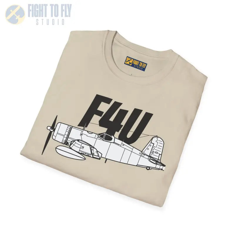 F4U Corsair Side Profile T-Shirt - Pilot gifts - WWII warbird t-shirt