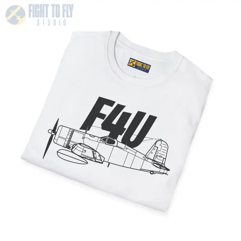 F4U Corsair Side Profile T-Shirt - Pilot gifts - WWII warbird t-shirt