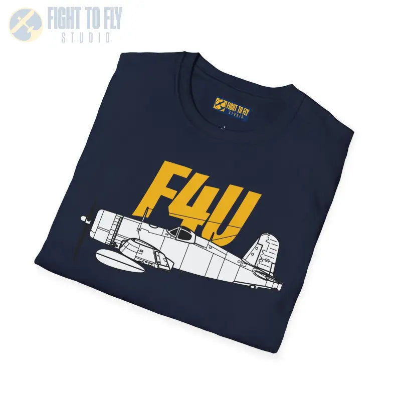 F4U Corsair Side Profile T-Shirt - Pilot gifts - WWII warbird t-shirt
