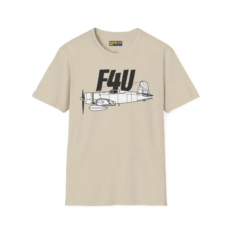 F4U Corsair Side Profile T-Shirt - Pilot gifts - WWII warbird t-shirt