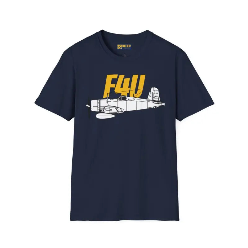 F4U Corsair Side Profile T-Shirt - Pilot gifts - WWII warbird t-shirt